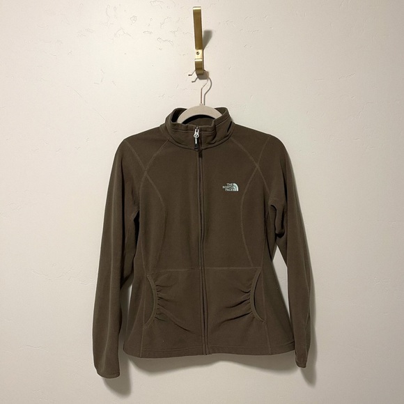 The North Face Jackets & Blazers - The North Face Olive Green Fleece Zip Jacket